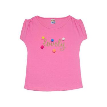 Imagem de Blusa Menina Lovely Rosa Escuro - Chikabum