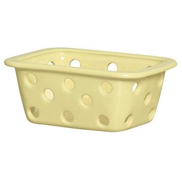 Imagem de Cestinha Retangular Vasada Ceramicas Pegorin Creme