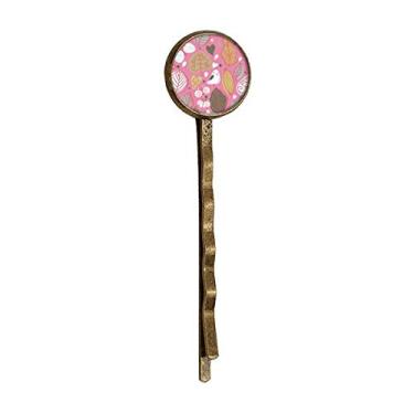Imagem de Tinta em pó para plantas de folhas e flores retrô de metal para cabelo Bobby Pin Headwear