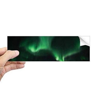 Imagem de DIYthinker Adesivo retangular verde céu noturno para janela notebook