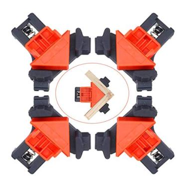 Imagem de Grampo de ângulo reto, 4 braçadeiras de canto ajustáveis de 60/90/120 graus, braçadeiras de soldagem multifuncionais, com mola de cabo único