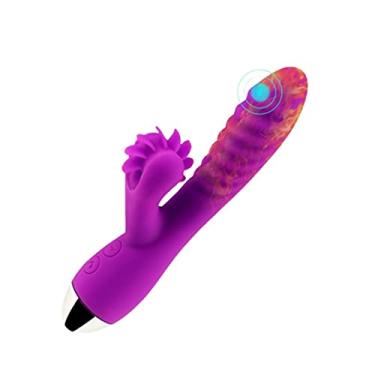 Imagem de Vibrador Coelho Com Rotação Massageador Ponto G e Clitóris 10 Velocidades Brinquedo Sexual Feminino Zatla Shop