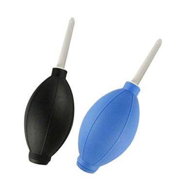 Imagem de Soprador de ar 2 peças de sopradores limpos para sensor de câmera digital filtro de lente outros acessórios eletrônicos sensíveis, preto e azul