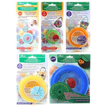 Imagem de Clover - Pacote de cinco (5) fabricantes de ioiôs: extra pequeno (1,9 cm), pequeno (3,1 cm), grande (4,4 cm), extra grande (6,9 cm) e jumbo