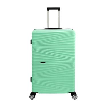 Imagem de Mala Grande de Viagem Bagagem Embarque Rígida 4 Rodinhas Dupla 360° Abs Santino Cor:Verde;Tamanho:G