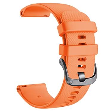Imagem de DFAMIN Pulseira de silicone para Garmin Venu 2 Plus SQ/GarminMove Sport substituição relógio para Garmin Vivoactive 4 3/Forerunner 645/245/158/55 (Cor: H, Tamanho: 20mm Vivoactive 3)