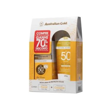 Imagem de Australian Gold Kit  Protetor Solar Corporal Fps50 200G + Protetor Sol