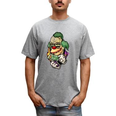 Imagem de Camiseta Masculina Palhaço Coringa Joker Palhaço Vilão Simpson-Masculino