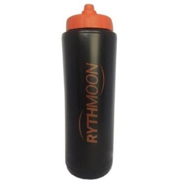 Imagem de Squeeze Automático Tipo Gatorade 1lt Rythmoon c/ logo Preto/Laranja-Unissex