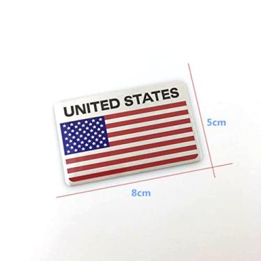 Imagem de VICASKY Etiqueta Do Carro Da Bandeira Eua Decalque Da Bandeira Americana Do Carro Nós Bandeira Emblema Do Carro Placa De Carro Da Bandeira Americana Independência Aplique Reajustar