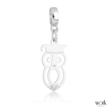 Imagem de Pingente Berloque Símbolo da Professora Pandora Banhado a Prata 925 - Premium