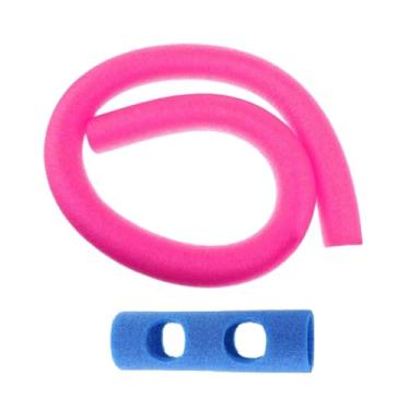 Imagem de Fancyes Macarrão de piscina flutuante, macarrão de natação de piscina de espuma, macarrão de espuma de 59 polegadas para projetos de natação, flutuação e, Rosa 2 Furos