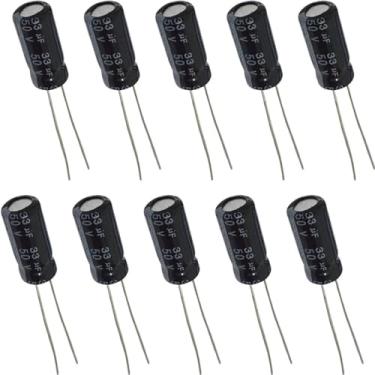 Imagem de Capacitor Eletrolítico 33uF 50V - Kit 10 Peças