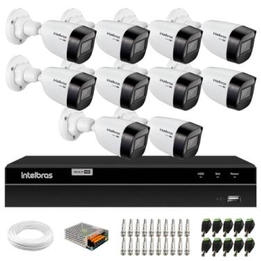 Imagem de Kit 10 Câmeras Intelbras Vhd 1130 B Hd 720p Bullet com Lente 2.8mm Visão Noturna 30m Ip67 + Dvr Intelbras Mhdx 1216 Full Hd 16 Canais Multi Hd