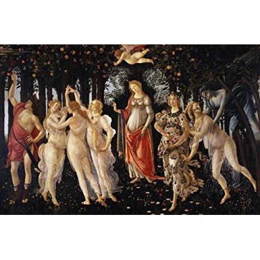Imagem de A Primavera de Sandro Botticelli - 50x76 - Tela Canvas Para Quadro