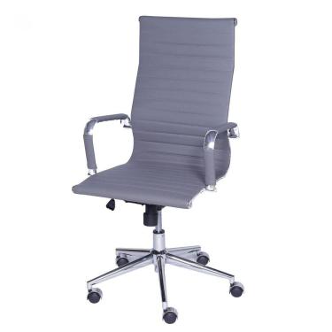 Imagem de Cadeira para Escritório Presidente Esteirinha com Relax Sintético 3301 Or Design Cinza