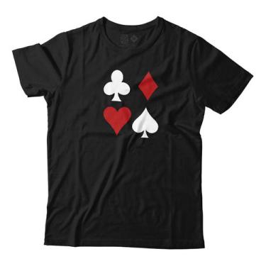 Imagem de Camiseta Naipes Cartas Baralho Poker Camisa Unissex - Estudio Zs