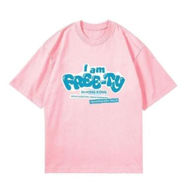 Imagem de (G) Camiseta I-DLE I Am Free Ty Merchandise K-pop algodão gola redonda manga curta, Rosa B, G