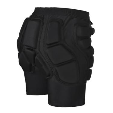 Imagem de XCPHGFM Snowboard protetor acolchoado shorts esqui protetor de quadril acolchoado curto para esqui patinação