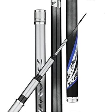 Imagem de Vara de pesca para adultos, vara de pesca profissional, vara de pesca telescópica, vara de pesca portátil de carbono com alça antiderrapante, para rios, lagos, lagoas, 5h, 4,5 m