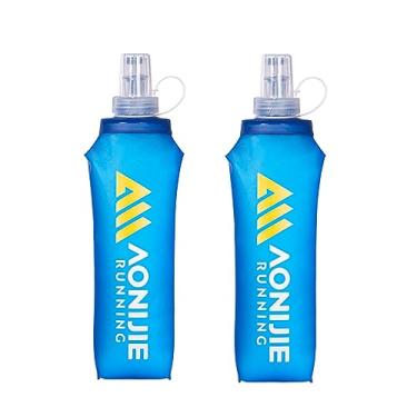 Imagem de AONIJIE Frascos macios, garrafas de água dobráveis de TPU para hidratação, corrida, ciclismo, 2 unidades (pacote com 2 unidades)