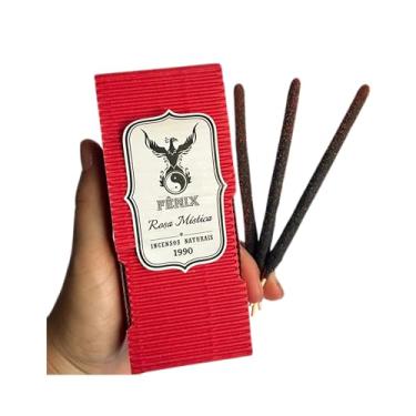 Imagem de Incenso Rosa Mistica natural Artesanal Fenix 9 Varetas 40 Min.