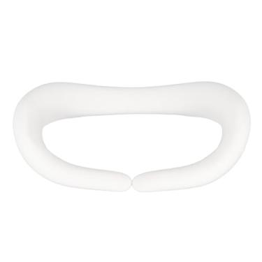 Imagem de Almofada de Olho de Fone de Ouvido VR, Capa de Silicone de Substituição à Prova de Suor Lavável à Prova d'água para Fone de Ouvido VR (Branco)