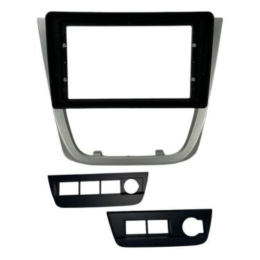 Imagem de Moldura 9  Flutuante VW Gol Rallye e Saveiro Cross G5 Prata (Chinês) - Fiamon(5978)