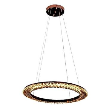 Imagem de Pendente Orbit Bella Iluminação Orbit Rose Gold/ Champagne 62 Cm X 3.5 Cm