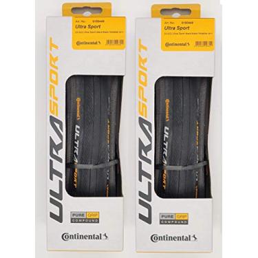 Imagem de Continental Ultra Sport III 700 x 23 Preto/Preto Dobrável PureGrip - Par (2 Pneus)