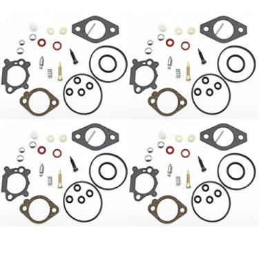 Imagem de Kit de reparo de carburador para acessórios de diafragma de motosserra mecanizada Briggs & Stratton Quantum 492495 493762 498260 (conjunto com 4)