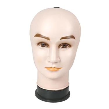 Imagem de menolana Masculino careca manequim cabeça manequim cabeça de maquiagem boneca cabeça chapéu expositor para óculos de sol estilo cabelo chapéu cabeleireiro, estilo um