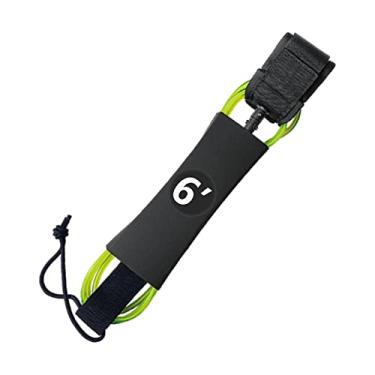 Imagem de Tachiuwa de prancha de, alça elástica de tornozelo, de, leve de TPU para surfar corda de para longboard, ao ar, VERDE, 6 PÉS