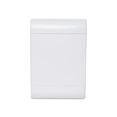 Imagem de Quadro Embutir Ouro Box 05 Módulos Din Porta Opaca Steck Branco 5 Módulos