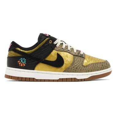 Imagem de Nike Tênis feminino Dunk Low Premium, Preto cáqui metálico dourado cinza médio, 9.5 US