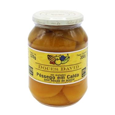 Imagem de Pêssego em Calda Sem Açúcar Doces David 350g