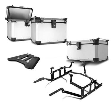 Imagem de Kit Completo Baú Traseiro 56 e Bauletos Laterais Super Adventure GS 12