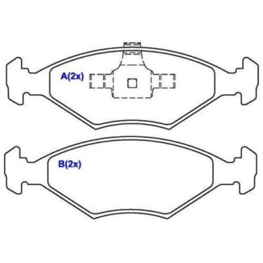 Imagem de Pastilha de Freio Dianteiro Palio 2009 a 2017 Syl 2184