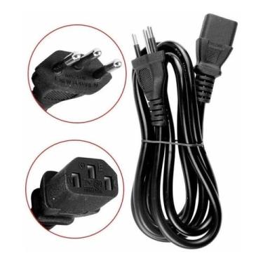 Imagem de Kit 20 Cabos Força Tripolar 10a 3x0,75mm 1,5 Metros Novo - Injetado