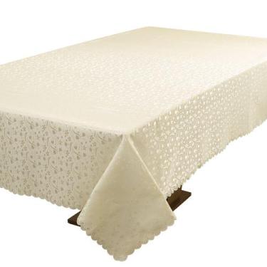 Imagem de Toalha De Mesa Mugeut Bege 4 Ou 6 Lugares Rafimex