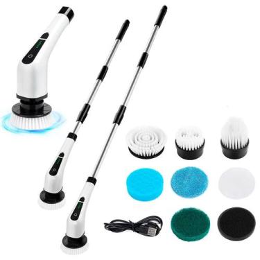 Imagem de Esfregão Elétrico Giratório 360 Recarregável Perfeito para Limpeza Dom