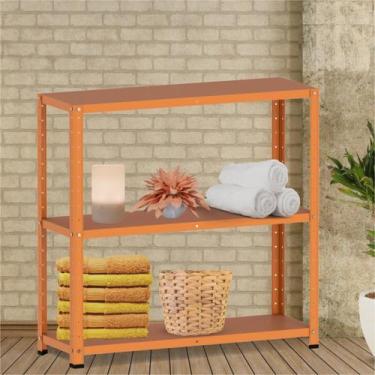 Imagem de Estante Multiuso 3 Prateleiras 92cm Aço - Pandin Móveis