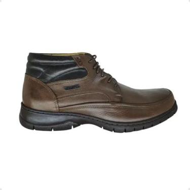 Imagem de Coturno Masculino Adulto Casual Anatomic Gel Marrom, Rustico t, Moro, 