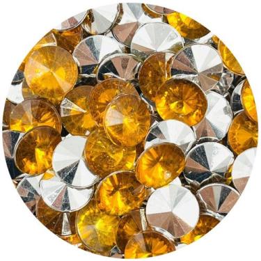 Imagem de Colagem Chaton Diamante Laranja Transparente 11mm 10pçs 40g - Macall