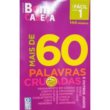 Imagem de Livro Exercícios Bom pra Cabeça Palavras Cruzadas Fácil