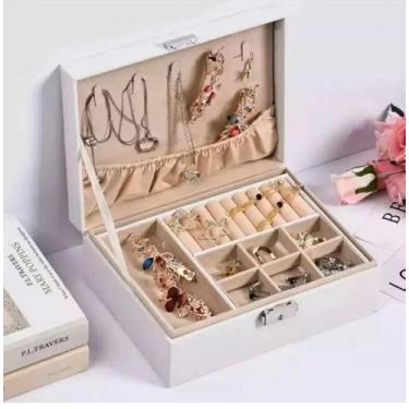 Imagem de Porta Joias Luxo Divisorias Feminino Organizador Prático - SHOP ALTERN