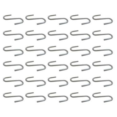 Imagem de Kit 30 Ganchos S Para Barra e Puxadores Academia Musculação - REI DO F