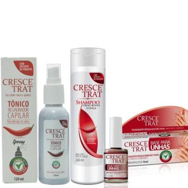 Imagem de Crescetrat Tônico, Shampoo E Base Para Unhas Antiqueda/Força - MARCA N