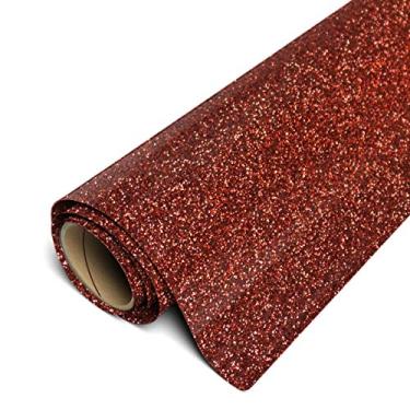 Imagem de Siser Glitter HTV Rolo de 3,5 m x 5 m - Ferro em vinil de transferência de calor (ronze)