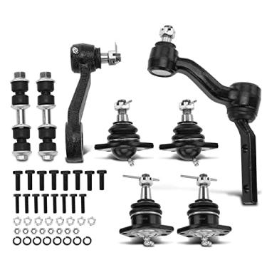 Imagem de A-Premium Conjunto de 8, barra de balanço frontal, junta esférica inferior superior, braço intermediário, braço Pitman, compatível com Chevrolet Blazer 95-05, S10 95-04, GMC Sonoma 95-04, Jimmy 95-05,